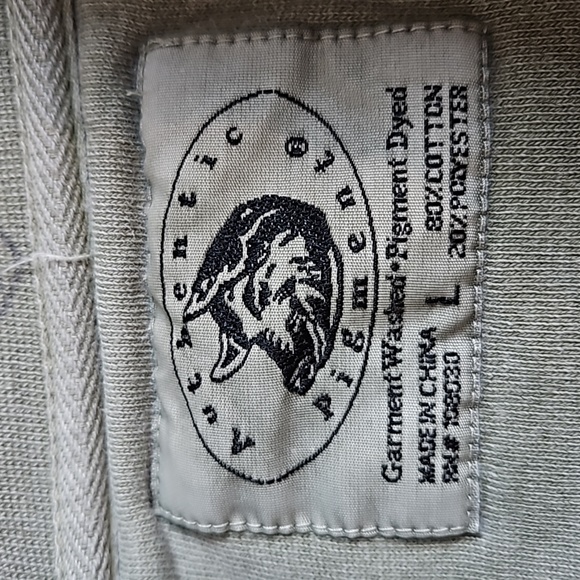 Vintage Authentic Pigment Sweatshirt Jacket with Clay Buttons & Jean Pocket - Picture 9 of 14